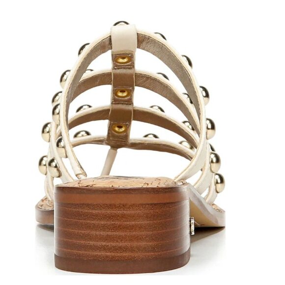 Sam Edelman Juniper Ivory Leather Gladiator Sandals Women's Size 11M New in Box - Picture 3 of 6